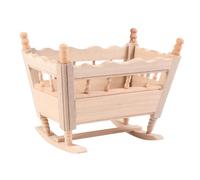 KONTONTY Mini Maison Berceau Bois Fait Main Modèle Décoratif pour Éducatif et Danniversaire