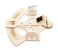 KONTONTY modèle de Sextant expérimentation Scientifique d'expérimentation de Bricolage Artisanal pour Enfants Les Enfants Jouent Assembler Le en Bois Beige