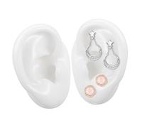 KONTONTY Modèle Oreille Silicone Réaliste pour Boucles Oreilles Présentoir Artificiel Souple pour Exposition et Pratique pour Apprentissage et Affichage