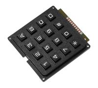 KONTONTY Module De Clavier à Microcontrôleur 16 pour Industrie Clavier Matriciel Tactile Compact Réactif Utilisation Industrielle Design Ergonomique Noir
