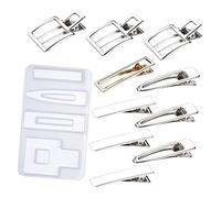 KONTONTY Moules À Épingles À Cheveux En Résine De Silicone Pour Moulage De Bijoux Faciles À Utiliser Sans Danger Pour Les Garçons Et Les Filles Les Adolescents Portables Pour La Fabrication
