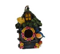 KONTONTY Nid Doiseau en Résine Facile À Décorer pour Jardin Ou Terrasse