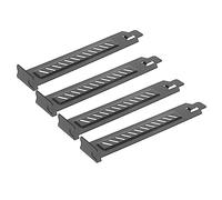 KONTONTY Noire Plaque D'obturation en Acier Inoxydable Pci 20 Pièces | Châssis D'ordinateur, Vis Incluses, Structure à Trou Incliné, Anti-poussière et Dissipation