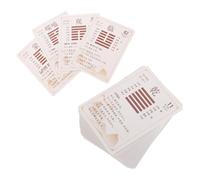 KONTONTY Paquet De 64 Pièces I Ching Gua Pai Outils divinatoires Noeud du Nouvel an Chinois Charme Chinois Jouets sensoriels en Vrac Gadgets Maison Chinois Papier