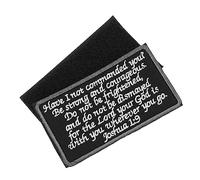 KONTONTY Patch Adhésif Biblique Brodé Gris, Réparation Vêtements, Décoration Paquet, Homme Et Femme, Style Religieux, Usage Casual Et Diy, Âges, Toute L’année