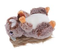 KONTONTY Peluche écureuil Hé poupée écureuil en Peluche écureuils en Peluche Peluches pour Les Filles farci Trucs d'écureuil Jouets d'écureuil marionnettes de Princesse Coton PP Brun