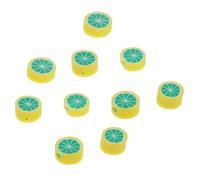 KONTONTY Perles en Vrac Fruits DIY 200 Pièces Vert Citron pour Bracelets Et Colliers Loisirs Créatifs Garçon Et Filles Apprenants