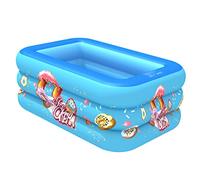 KONTONTY Piscine Gonflable Enfant 47X33X14 Pouces Gonflable Bébé Matelas À Eau Jouet D'Été pour Jeux D'Extérieur Et Bain À Domicile