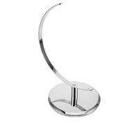 KONTONTY Plastique Socle de Globe Terrestre de Bureau Argenté 25cm | Base Stable, Angle de Vue Amélioré, Finition Élégante et Discrète, pour Étude à Domicile et Géographie