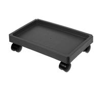 KONTONTY Plateau de Pot de Fleurs à roulettes Rectangulaire 32 CM, Support Roulant en Plastique Solide, Base Renforcée pour Plantes d'Intérieur et Véranda, Chariot de Jardin
