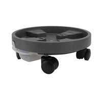 KONTONTY Plateau De Pot De Fleurs avec roulettes Mobiles pour Bonsaï Stockage Eau Design Élégant Facile à Utiliser Nettoyer