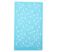 KONTONTY Pochoir Sérigraphie Réutilisable Motif Floral pour Pâte Polymère Template Soie pour Bijoux DIY Boucles Oreilles Décoration Tissu Meuble