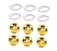 KONTONTY Porte-mèche pour Lampe à Huile Fibre avec Support Flottant Doré Mèche Blanche sans Odeur pour Bougies DIY Lot