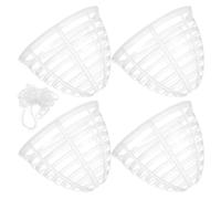 KONTONTY Présentoir de Jupe pour Poupée 4 Pcs 11 CM 10 Yards Dentelle Élastique Support Miniatures pour Maison de Poupée Accessoires Jouets pour Filles Organisateur de Robes