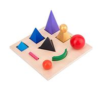 KONTONTY Puzzle Stéréoscopique en Bois pour l'enseignement Grammaire Jouet Éducatif pour Garçon et Filles Matériel Montessori 3D Coloré Apprentissage des Langues pour Maternelle
