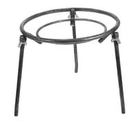 KONTONTY Rack de Pot Triangle Amovible Grille de Cuisson en Fil métallique Plateaux à Anneaux Grandoire à Vaisselle Grille de Refroidissement en Fil pour la Cuisson poêles à Bois Acier Noir