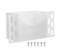 KONTONTY Récupérateur D'eau Extérieur pour Climatiseur, Bac à Condensation en Plastique Blanc Structure Unique Anti-stagnation, Adapté pour Unité Extérieure