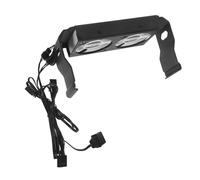 KONTONTY Refroidisseur RAM Argb Double Ventilateur Silencieux avec Contrôle Pwm Intelligent Dissipateur Thermique pour Module Mémoire Pc Gaming