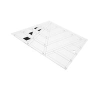 KONTONTY Règle de Quilting Transparent Acrylique Trapezoïdale Gabarit de Couture pour Patchwork Outil et pour Travaux de Couture DIY