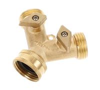 KONTONTY Répartiteur de Tuyau Arrosage Laiton Adaptateur Y Étanche pour Jardin Connecteur Rapide pour Tuyaux Pratique Durable pour Usage Agricole