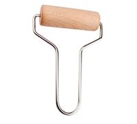 KONTONTY Rouleau à Argile en Bois pour Poterie Débutants, Rouleau à Pâte Polymère Naturel, Outil Solide en Bois Et Acier Inoxydable, Conception Polyvalente pour Modelage Artisanal à La Maison L'école