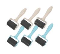 KONTONTY Rouleaux à Encre pour Gravure et Impression en Caoutchouc, Lot de 6 Pièces pour Garçon et Filles, Outil de Bricolage Créatif, Matériel Peinture, Rouleaux D’estampage pour Loisirs