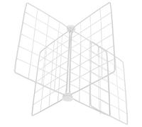 KONTONTY Séparateur Métallique Réglable pour Congélateur Coffre et Vertical Grille en Fer Solide 42-56 Cm X 42-56 Cm X 32 Cm Organiseurs de Congélation Meilleure Circulation D’air
