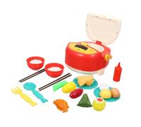 KONTONTY Set de Cuisine Garçon Fille avec Cuiseur à Riz Électrique Simulé et Spray Kit de Jeu Éducatif pour Filles et Garçons Dinette Interactive pour Développement Créatif