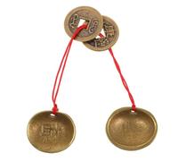 KONTONTY Shell Saint Hexagram Jouets découpes du Nouvel an Chinois Charme de Serpent du Nouvel an Chinois Noeud Rouge pièce de Monnaie en métal Couplet de Main du Nouvel an Chinois Laiton