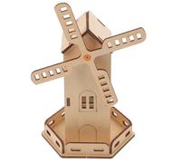 KONTONTY Solaire Bois à Assembler pour Garçon Fille Kit Éducatif DIY avec Moulin à Vent Rotatif Jeu Scientifique pour Éveil et Créativité et Filles Ans