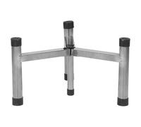 KONTONTY support de feu de camp base de support pour foyer plate-forme de poêle à feu petite grille en acier inoxydable Silver