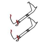 KONTONTY Support Mural Métallique Extincteur en L 1 Kg Vis, Crochet pour Extincteur Sec, Fixation Murale pour Maison et Véhicule, Lot de 2 Pièces, Usage Sécurité Incendie