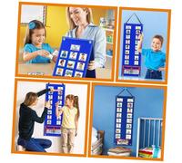 KONTONTY Tableau de Routine Garçon Fille avec Cartes Visuelles Calendrier Éducatif Garçon Fille pour Matin et Soir Organisation Maison
