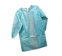 KONTONTY Tablier de Jardinier Imperméable Bleu en Polyester avec Manches Longues, Facile à Porter, Travail à Domicile Atelier