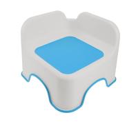 KONTONTY Tabouret Plastique pour Garçon Fille Marchepied Antidérapant Siège Multifonctionnel pour Salle de Bains Salon et Chambre Couleur Bleu Ciel pour Changer de Chaussures ou Prendre Un