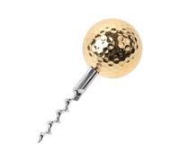 KONTONTY Tire-bouchon portable style golf, métal doré avec fonction gain de temps, parfait pour usage en cuisine et événements festifs