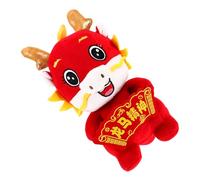 KONTONTY Toys De l'esprit De Cheval Dragon Poupée en Peluche Nouvel an Chinois Dragon Joli Peluche Nouvel an Coton PP
