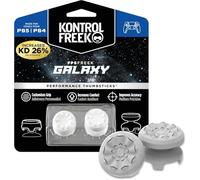 KontrolFreek FPS Freek Galaxie Blanc pour Manette PlayStation 4 (PS4) et PlayStation 5 (PS5) | Manettes de Performance | 1 Haute, 1 Milieu | Blanc