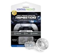 KontrolFr PS Fr alaxy Crystal Grips pour Manette PS5 | Rehausseurs de Joystick pour PS5 & PS4 | Précision & Aim Assist | Transparent