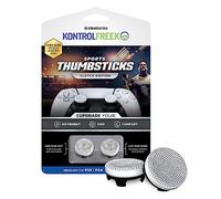 KontrolFreek Clutch pour Playstation 5, PS5 et Playstation 4, Manette PS4, joysticks performants, 2 concaves Taille Basse, Noir et Blanc