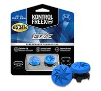 KontrolFr PS Fr dge pour PlayStation 4 (PS4) et PlayStation 5 (PS5) | Baguettes performantes | 1 Convexe Haute et 1 Convexe Taille Basse | Bleu