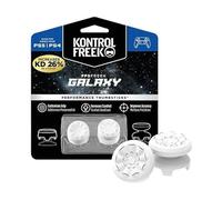 KontrolFreek FPS Freek Galaxie Blanc pour Manette Playstation 4 (PS4) et Playstation 5 (PS5) - Manettes de Performance - 1 Haute, 1 Milieu - Blanc