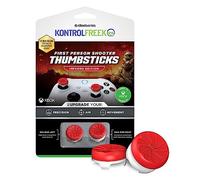 KontrolFr PS Freek Inferno Grips pour Manette Xbox | Rehausseurs de Joystick Haut & Milieu pour Xbox Series X|S & Xbox One | Précision Maximale FPS | Rouge