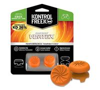 KontrolFr PS Freek Vortex pour Manette Xbox One et Xbox Series X | Joysticks Performance | 1 Taille Haute Convexe, 1 Taille Moyenne Concave | Orange