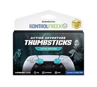 KontrolFreek Lotus Grips pour Manette PS5 | 2X Rehausseurs de Joystick Mid-Rise pour PS5 & PS4 | Grip & Contrôle Améliorés | Turquoise
