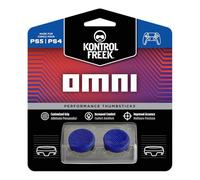KontrolFreek Omni for Playstation 4 (PS4) and Playstation 5 (PS5) | Performance Thumbsticks | 2 Low-Rise Concave | Blue