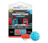 KontrolFreek Splash Performance Baguettes pour Manette Joy-Con Nintendo Switch Concave Bleu/Rouge
