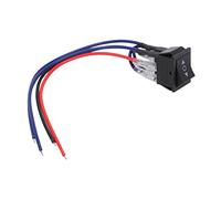 Konuooer Interrupteur 3 Positions 12v Inverseur de Polarité ON-Off-ON Interrupteur à Bascule Moteur à Courant Continu 10A 6 Broches Bouton Réinitialisation Momentanée Poussoir avec Câble