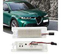 Konuooer Lot de 2 éclairages de plaque d'immatriculation pour Alf-a Romeo Giulietta 940 - Pour 147 156 159 166 MiTo GT Spider Brera pour Zafira B Astra H Corsa D Camaro Malibu GM20944894