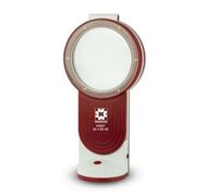 Konus flexo-75 Loupe à main/de table 3x/4,5x/6x avec éclairage LED (AAA/USB)
